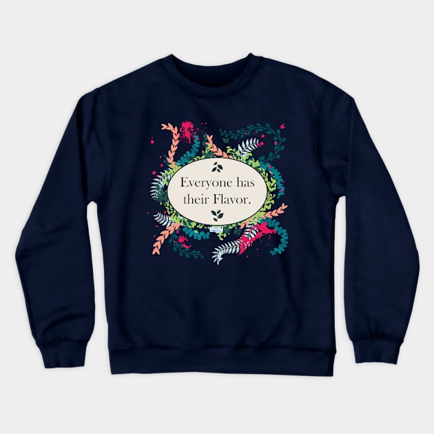 Unique Flavor Crewneck Sweatshirt by Sagurin